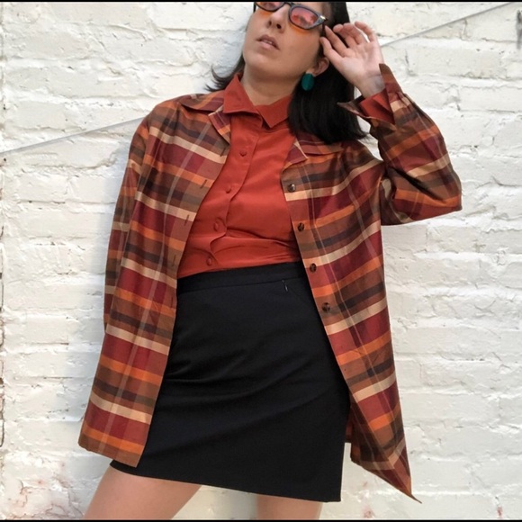 Vintage Silk Overcoat - Picture 2 of 6